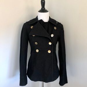 Topshop black cotton jacket coat